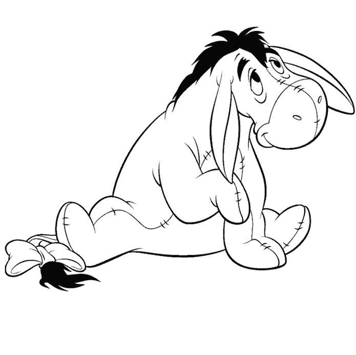 coloriage bourriquet observant